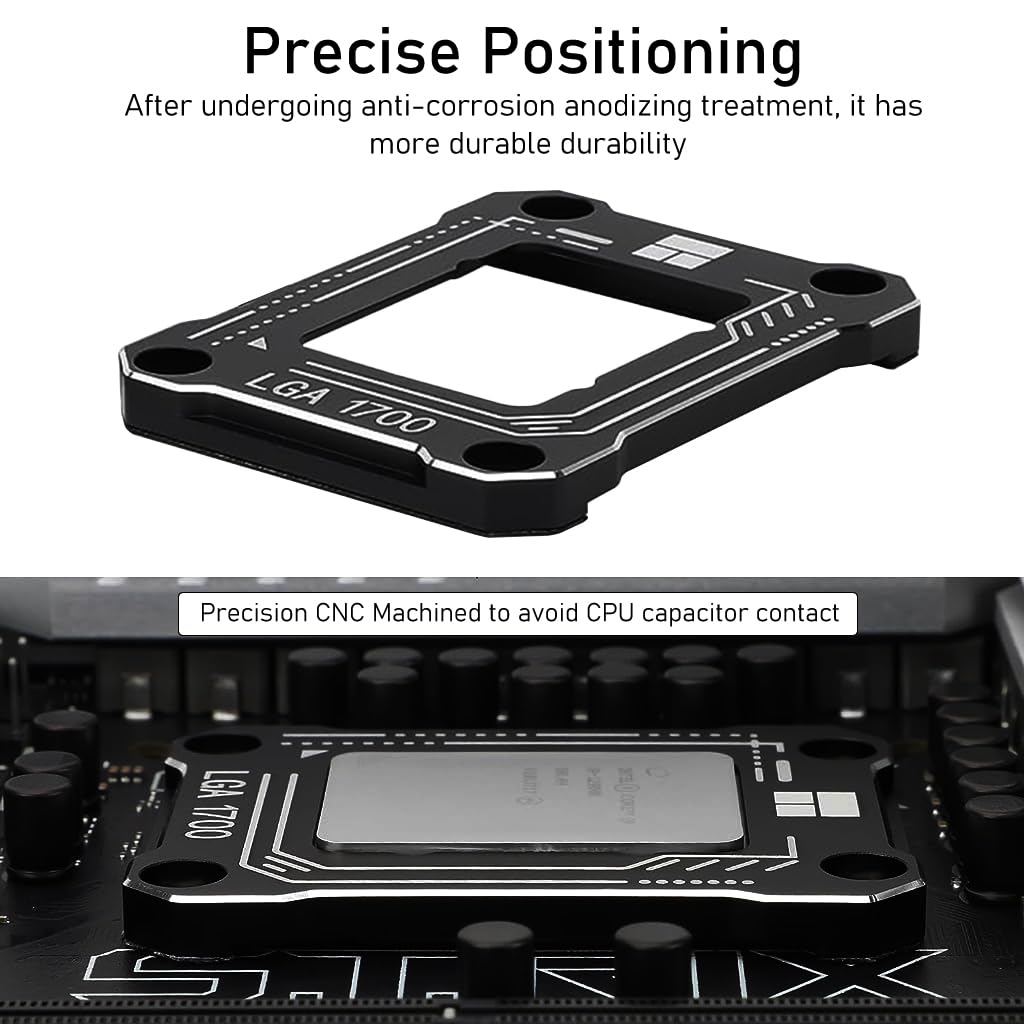 Verilux for Intel12th 13th Gen LGA1700 Anti-Bending Buckle, CPU Contact Frame Kit, CPU Fixing Buckle, CPU Stress Bending Corrector, Easy Installation Verilux for Intel12th 13th Gen LGA1700 Anti-Bending Buckle, CPU Contact Frame Kit, CPU Fixing Buckle, CPU Stress Bending Corrector, Easy Installation